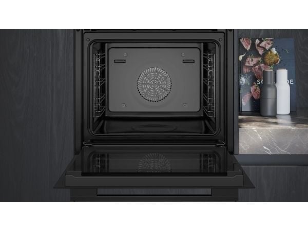 Siemens iQ700 HS736G1B2 - Ovn - med dampfunksjon - innebygd - Wi-Fi - fordypning - bredde: 56 cm - dybde: 55 cm - høyde: 58.5 cm - med selvrens - K...