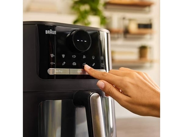 Braun HF 5075, Varmluftsfrityr, Single/enkelt, Svart, Grå, Berøringskontroll, Enkeltstående, Keramisk