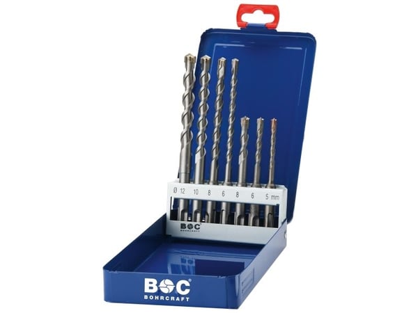 Bohrcraft Hammerborsæt 4 sk. 5-12mm 4-X SDS-PLUS