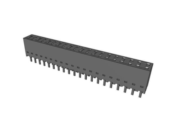 Molex Sisäänrakennettu pistorasiakisko (vakio) Napojen kokonaismäärä 40 Ristikon mitat: 2,54 mm 901512140 11 kpl Putki