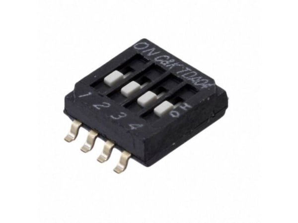 C & K Switches TDA04H0SB1 DIP-bryter TDA-serien - 4 pol, 1 stk (tube)