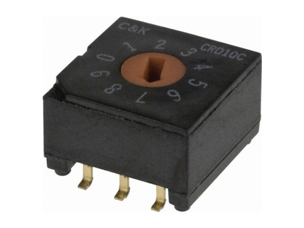 C & K Switches CRD10CM0SB Rotay Switch CRD Series Koderingskontakt 1 stk Tube