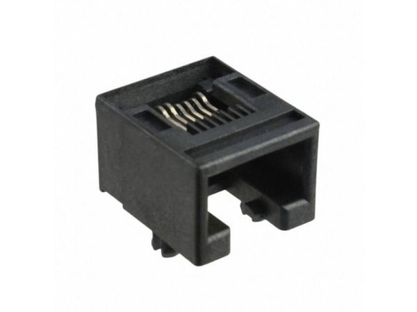 Molex MOL DataCom & Specialty Cat 5-7 Mod Jack/Plu 855035001 Buchse Schwarz - Korkeus: 11.5 mm - Liitäntä: Juotos - Väri: Musta - Materiaali: T...