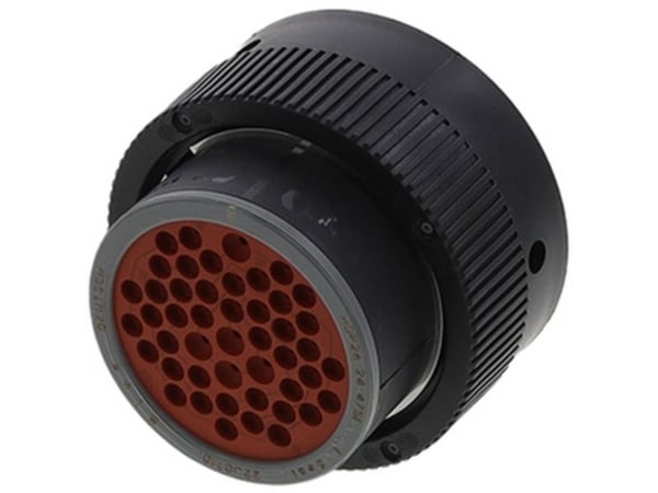 TE Connectivity HDP26-24-47SE, HDP26, Sort, Hunkjønn, Rett, 38,6 mm, 49,5 mm