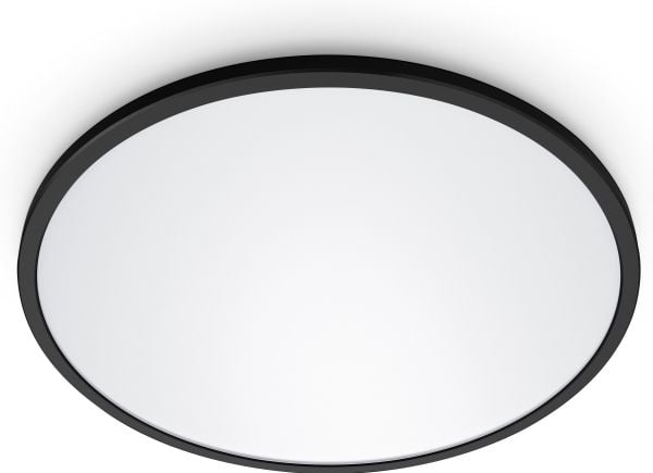 WiZ taklampa SuperSlim svart - Smart LED - Varm till kallvitt - integrerad LED - 22W - Wi-Fi