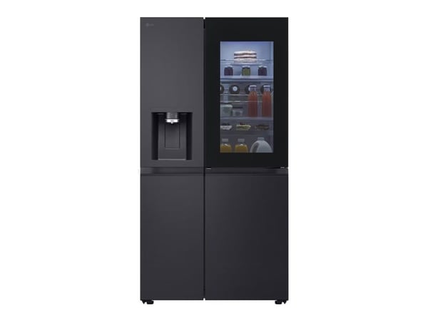 LG GSXE90EVAD - Kjøleskap/fryser - side-ved-side med vannautomat, isdispenser - Wi-Fi - bredde: 91.3 cm - dybde: 73.5 cm - høyde: 179 cm - 628 lite...