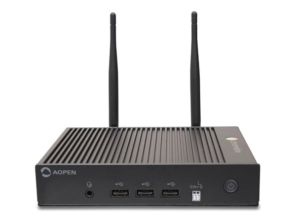 AOpen Chromebox Mini 2 - Digitalskyltningsspelare - 4 GB RAM - Intel Celeron - SSD - 32 GB - Chrome OS - 4K UHD (2160p)