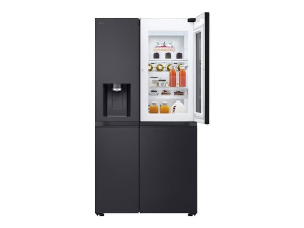 LG GSXE90EVAD - Kjøleskap/fryser - side-ved-side med vannautomat, isdispenser - Wi-Fi - bredde: 91.3 cm - dybde: 73.5 cm - høyde: 179 cm - 628 lite...