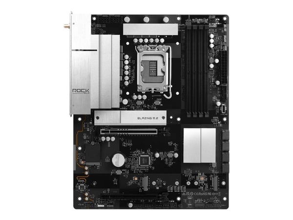 ASRock B860 Rock WiFi 7 - Moderkort - ATX - LGA1851-uttag - B860 Chipuppsättning - USB 3.2 Gen 1, USB-C 3.2 Gen 1 - 2.5 Gigabit LAN, Bluetooth, Wi-...