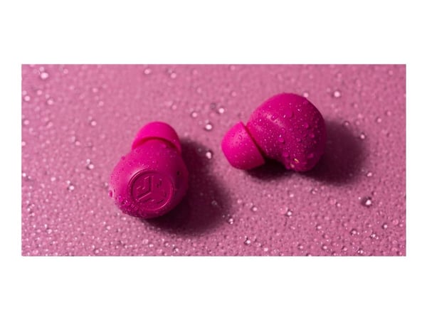 JLab Audio Go POP ANC - True wireless-hodetelefoner med mikrofon - i øret - Bluetooth - aktiv støydemping - Fuchsia