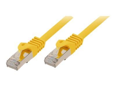 Shiverpeaks BASIC-S - Koblingskabel - RJ-45 (hann) til RJ-45 (hann) - 10 m - SFTP, PiMF - CAT 7 - halogenfri, formstøpt, uten hindringer - gul