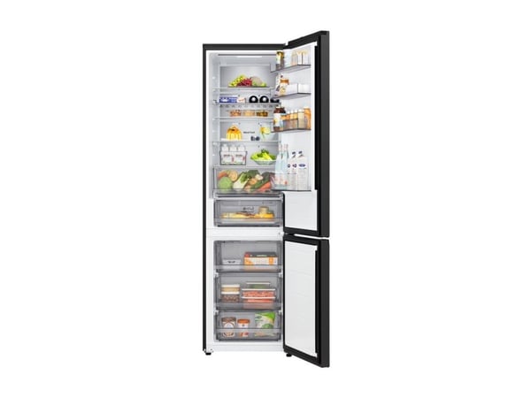 LG GBBS524CEV - Kjøleskap/fryser - bunnfryser - Wi-Fi - bredde: 59.7 cm - dybde: 67.4 cm - høyde: 203 cm - 375 liter - Klasse C - essens svart stål