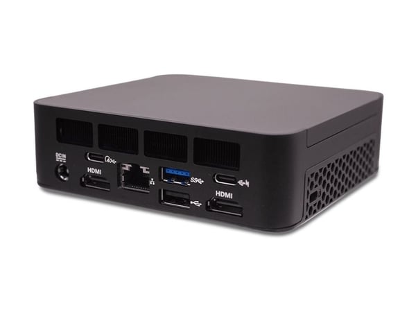 AOpen Digital Engine DEN5128 - Mini-PC Core i5 1240P / inntil 4.4 GHz - RAM 8 GB - SSD 128 GB - Intel Iris Xe Graphics - 2.5 Gigabit Ethernet, Giga...
