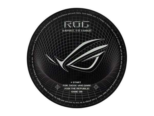 ASUS ROG Cosmic Mat II - Gulvmatte for gaming - rund - svart