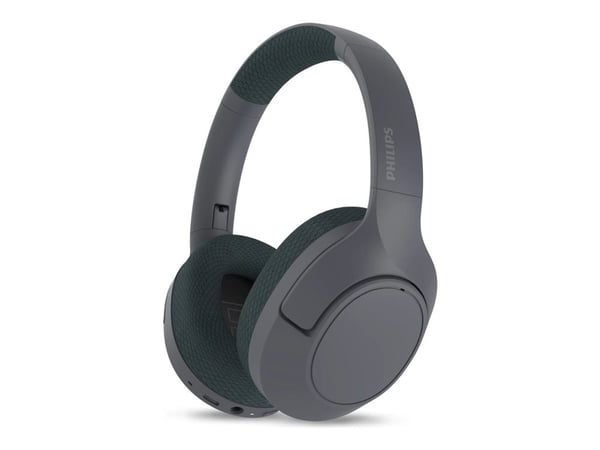 Philips TAH7508BK - Hörlurar med mikrofon - fullstorlek - Bluetooth - trådlös, kabelansluten - aktiv brusradering - USB-C, 3,5 mm kontakt - svart