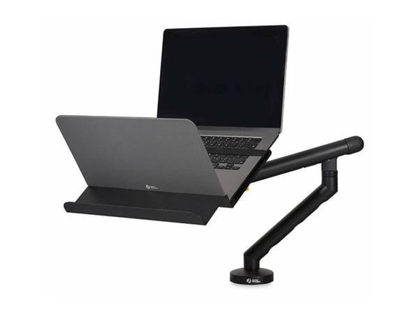 BakkerElkhuizen - Monteringskomponent (notebookholder, dokumentholder) - stål, aluminium - svart, mørk grå - skjermstørrelse: 11.6"-17" - montering...