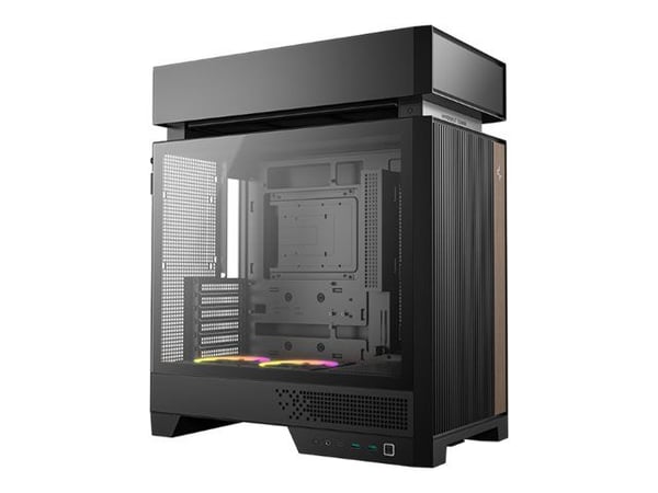 DeepCool CL660 - Mid tower - ATX - sidepanel med vindu (herdet glass) - ingen strømforsyning (ATX / SFX / SFX-L) - svart - USB/lyd