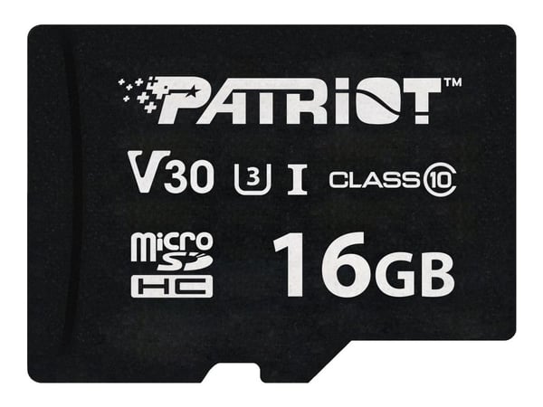 Patriot VX Series - Flashminnekort - 16 GB - Video Class V30 / UHS-I U3 / Class10 - microSDXC UHS-I U3