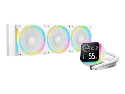 Deepcool LQ360 ULTRA ARGB WH - Væskekjølesystem for prosessor - Radiatorstørrelse: 360 mm - (for: LGA1851, LGA1700, LGA1200, LGA115x Socket, AM4, A...