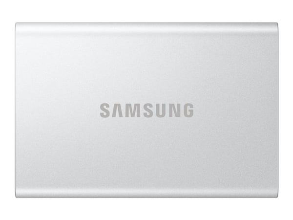 Samsung T7 Resurrected MU-PD4T0G - SSD - kryptert - 4 TB - ekstern (bærbar) - USB 3.2 Gen 2 (USB-C kontakt) - 256-bit AES - sølv