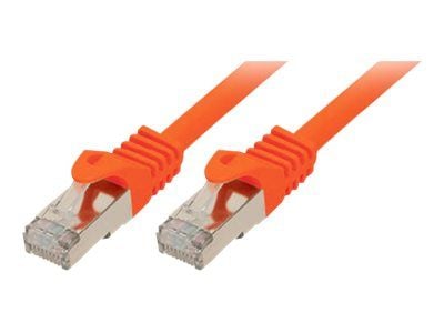 Shiverpeaks BASIC-S - Koblingskabel - RJ-45 (hann) til RJ-45 (hann) - 20 m - SFTP, PiMF - CAT 7 - halogenfri, formstøpt, uten hindringer - oransje