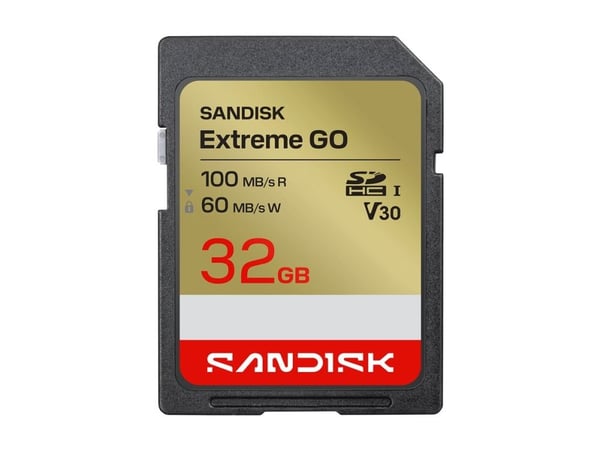 SanDisk Extreme Go - Flashminnekort - 32 GB - Video Class V30 / UHS-I U3 - SDHC UHS-I