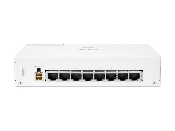 HPE Networking Instant On 1430 8G Class4 PoE 64W Switch - Switch - ikke-styrt - 8 x 10/100/1000 (PoE Class 4) - stasjonær, rackmonterbar, veggmonte...