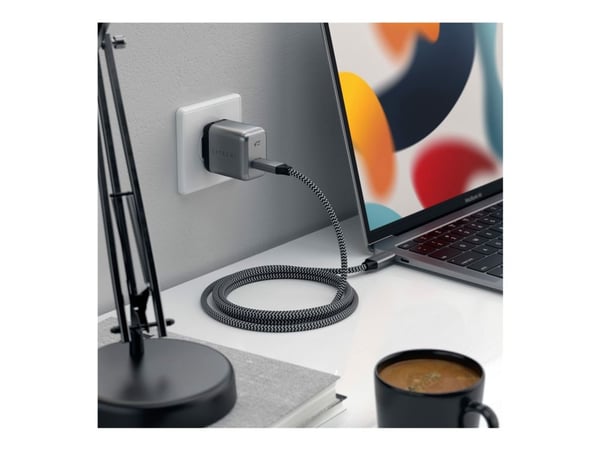 Satechi ST-U4C80M, 0,8 m, USB C, USB C, USB4 Gen 3x2, 40000 Mbit/s, Grå, Sort