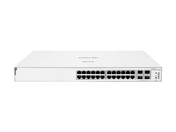 HPE Networking Instant On 1930 24G Class4 PoE 4SFP/SFP+ 195W Switch - Switch - L3 - Styrt - 24 x 10/100/1000 (PoE) + 4 x 1 Gigabit / 10 Gigabit SFP...