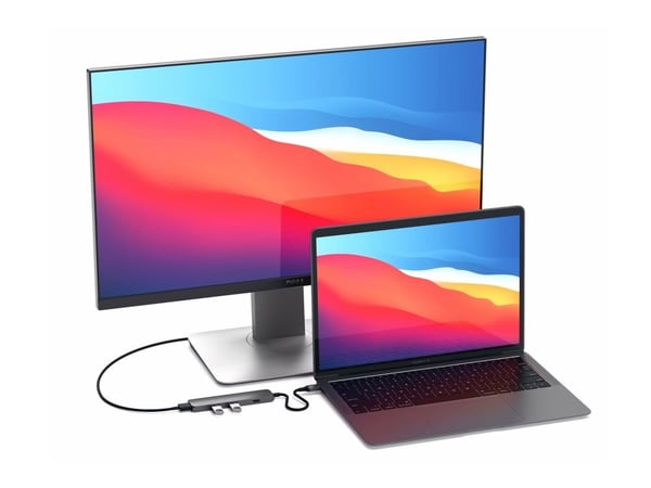 Satechi Slim Alumiininen moniporttisovitin - telakointiasema - USB-C