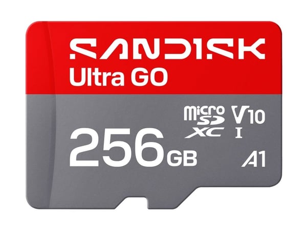 SanDisk Ultra GO - Flashminnekort - 256 GB - A1 / UHS-I U1 / Class10 - microSDXC UHS-I