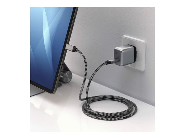 Satechi ST-U4C80M, 0,8 m, USB C, USB C, USB4 Gen 3x2, 40000 Mbit/s, Grå, Sort