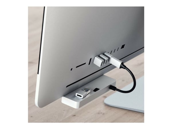 Satechi - USB-sovitin - 24-nastainen USB-C (naaras) USB Type A:hen (uros) - USB 3.0 - hopea