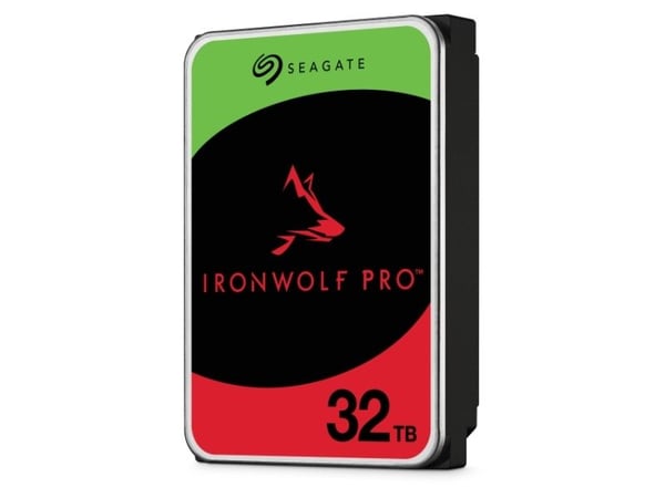 Seagate IronWolf Pro ST32000NT000 - Harddisk - 32 TB - intern - 3.5" - SATA 6Gb/s - 7200 rpm - med 3-års Seagate Rescue Data Recovery