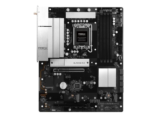 ASRock B860 Rock WiFi 7 - Hovedkort - ATX - LGA1851-sokkel - B860 Chipset - USB 3.2 Gen 1, USB-C 3.2 Gen 1 - 2.5 Gigabit LAN, Bluetooth, Wi-Fi 7 - ...