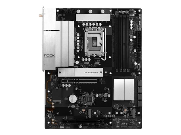 ASRock B860 Rock WiFi 7 - Hovedkort - ATX - LGA1851-sokkel - B860 Chipset - USB 3.2 Gen 1, USB-C 3.2 Gen 1 - 2.5 Gigabit LAN, Bluetooth, Wi-Fi 7 - ...