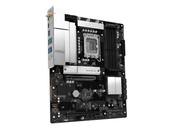 ASRock B860 Rock WiFi 7 - Hovedkort - ATX - LGA1851-sokkel - B860 Chipset - USB 3.2 Gen 1, USB-C 3.2 Gen 1 - 2.5 Gigabit LAN, Bluetooth, Wi-Fi 7 - ...