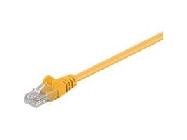 MicroConnect - Nettverkskabel - RJ-45 (hann) til RJ-45 (hann) - 25 cm - UTP - CAT 5e - flertrådet - gul