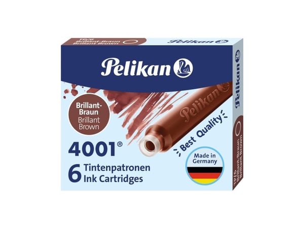Pelikan 100435996, 6 stykker, Brun, Brun, Tyskland