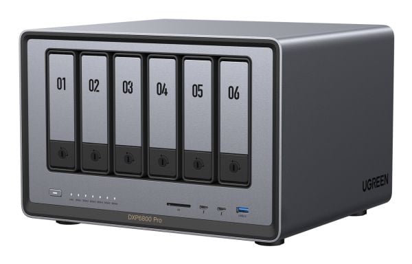 UGREEN NASync DXP6800 Pro 6-Bay NAS 0/6 SATA + 0/2 M.2 SSD, 2x 10GbE, 8GB RAM