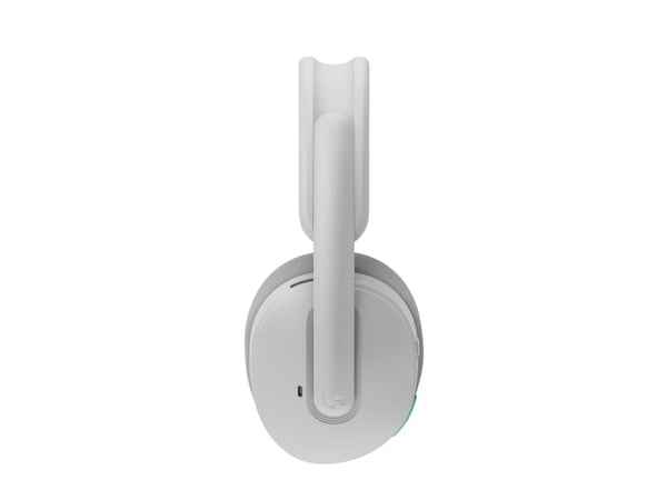 Logitech G G325 - Hodesett - full størrelse - Bluetooth / LIGHTSPEED - trådløs - USB-C via Bluetooth-adapter - hvit