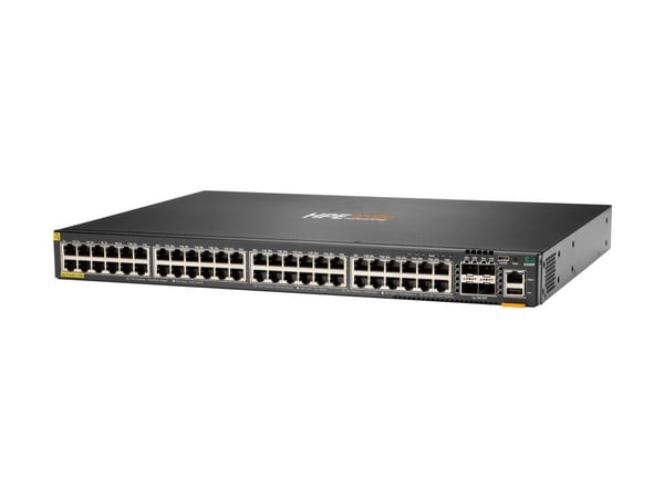 HPE Aruba 6200F 48G Class4 PoE 4SFP+ 370W Switch - Switch - Max. Stacking Distance 10 km - L3 - Styrt - 48 x 10/100/1000 (PoE+) + 4 x 1 Gigabit / 1...