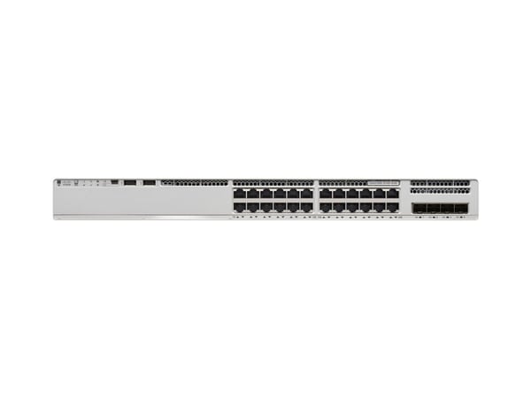 Cisco Catalyst 9200L - Network Essentials - switch - L3 - 24 x 10/100/1000 (PoE+) + 4 x 10 Gigabit SFP+ (opplenke) - rackmonterbar - PoE+ (740 W)