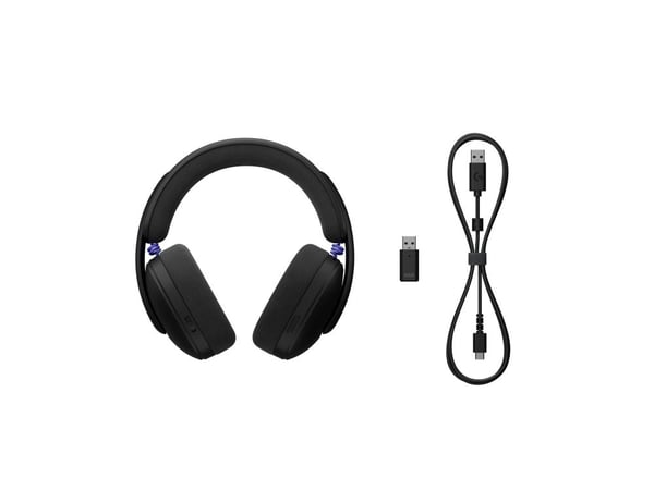 Logitech G G325 - Hodesett - full størrelse - over-øret-montering - Bluetooth / LIGHTSPEED - trådløs - USB-C via Bluetooth-adapter - svart
