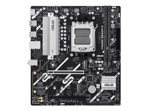 ASUS PRIME B840M-K - Hovedkort - micro ATX - Socket AM5 - AMD B840 Chipset - USB 3.2 Gen 1, USB-C 3.2 Gen 1 - 2.5 Gigabit LAN - innbygd grafikk (CP...