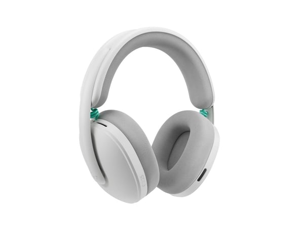 Logitech G G325 - Hodesett - full størrelse - Bluetooth / LIGHTSPEED - trådløs - USB-C via Bluetooth-adapter - hvit