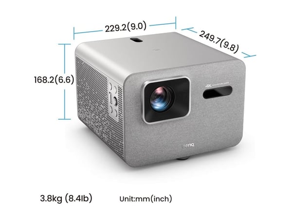 BenQ TK705STi - DLP-projektor - LED - 3000 ANSI-lumen - 3840 x 2160 - 16:9 - 4K - kortkast fast linse - 802.11a/b/g/n/ac/ax wireless / Bluetooth 5.2
