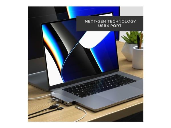 Satechi Pro Hub Mini, Langallinen, USB 3.2 Gen 1 (3.1 Gen 1) Type-C, 96 W, 1000 Mbit/s, Harmaa, Space Gray