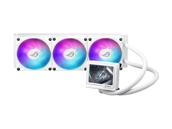 ASUS ROG RYUJIN III - White Edition - væskeklølt system CPU-vannblokk - Radiatorstørrelse: 360 mm - (for: AM4, AM5, LGA1851, LGA1700, LGA1200, LGA1...