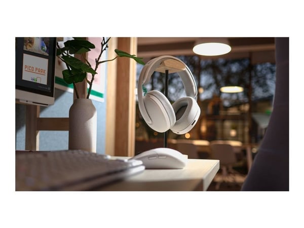 Logitech G G325 - Hodesett - full størrelse - Bluetooth / LIGHTSPEED - trådløs - USB-C via Bluetooth-adapter - hvit